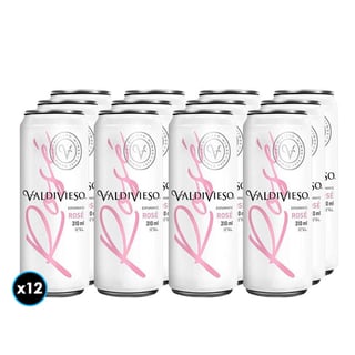 12x Espumante Valdivieso Brut Rosé en Lata 310cc