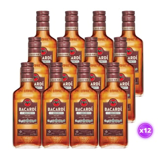 12x Petaca Bacardi - Añejo 200ml