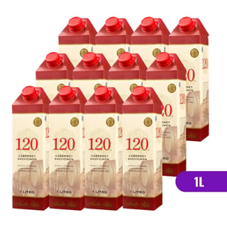 12x Vino 120 Tetra - Tinto - 1L
