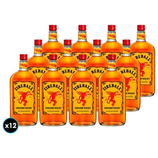 12x Whiskey Fireball de Canela 750cc 33º alc.