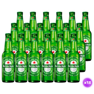 18x Cerveza Heineken - Lager Botella 330cc