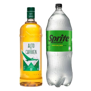 1x Pisco Alto del Carmen Especial 1,5 lts. 35º alc. + 1x Sprite Zero 3 Litros