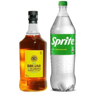 1X Pisco Brujas de Salamanca Reservado 40° 700cc + 1X Bebida Sprite 1.5 L