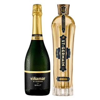 1x Saint Germain Licor de Flores de Sauco 750cc + 1x Espumante Viñamar Charmat Brut 750cc