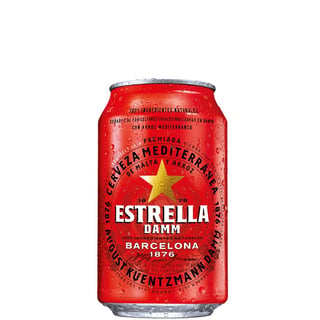 24 Cerveza Estrella Damm 330cc