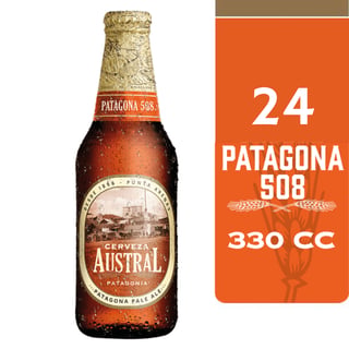 24x Cerveza Austral Patagona 508 Botellín 330cc (V. 15/08/2026)