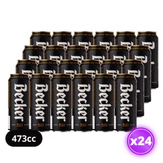 24x Cerveza Becker Negra Lata 473cc