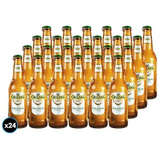 24x Cerveza Cristal Ultra Botella 355cc