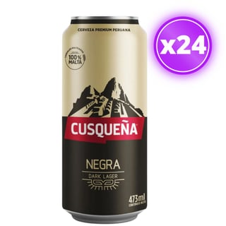 24x Cerveza Cusqueña - Negra Lata 473cc