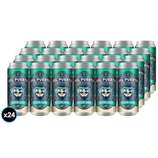 24X Cerveza del Puerto Pilsen Lager Lata 473 cc 4.5° GL