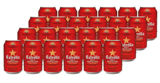 24x Cerveza Estrella Damm en Latas de 330cc