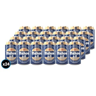 24x Cerveza Mahou Sin Alcohol Tostada Lata 330cc