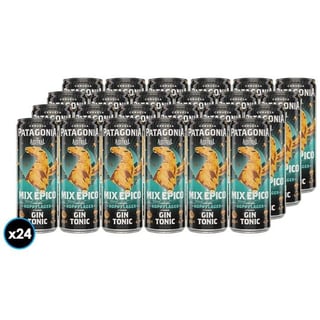 24x Cerveza Patagonia Hoppy Lager Gin Tonic en Lata 350cc