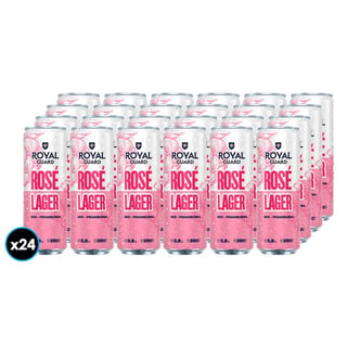 24x Cerveza Royal Guard Rose Lata 350cc