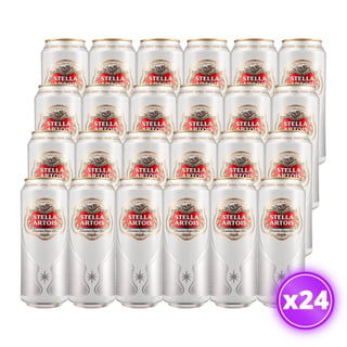 24x Cerveza Stella Artois Lager Lata 473cc