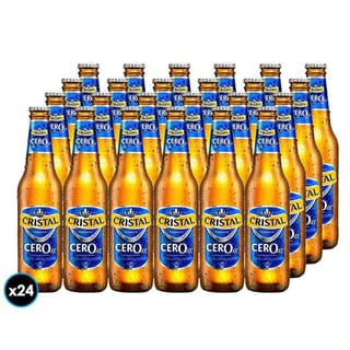 24x Cervezas Cristal Cero Botella 355cc