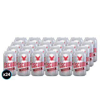 24x Cervezas Escudo Silver Lata 350cc