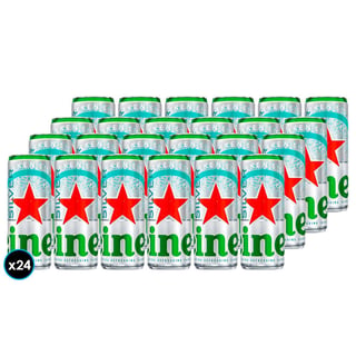 24x Cervezas Heineken Silver Lata 470cc