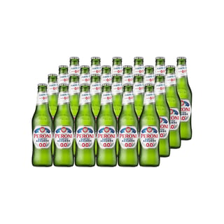 24x Cervezas Peroni Nastro Azzurro Sin Alcohol Botellín 330cc