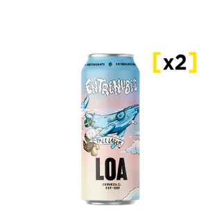 2x Cerveza Loa Entrenubes Pale Lager Lata 470