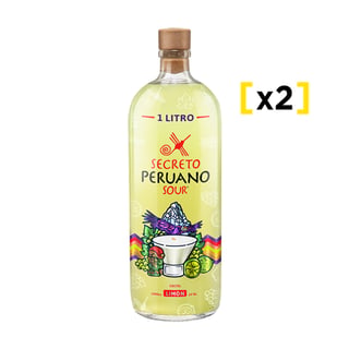 2x Cóctel Sour Secreto Peruano 1 Litro