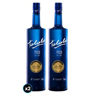 2X Pisco Tololo Blue Moscatel 750cc