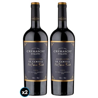 2x Vino Cremaschi Furlotti Edición Limitada de Familia 750cc