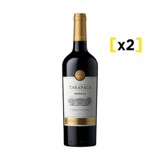 2x Vino Tarapaca Reserva Cabernet Sauvignon 750 Cc