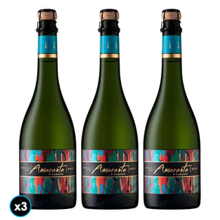 3x Espumante Amaranta Brut 750cc
