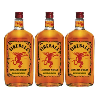 3x Fireball Whisky Cinnamon 33˚ - 750ml