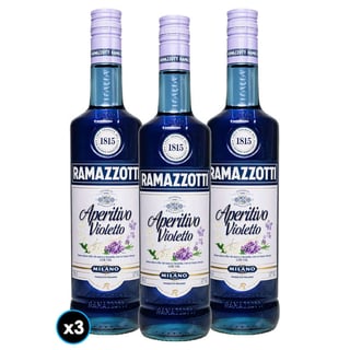 3x Licor Aperitivo Ramazzotti Violetto 700cc