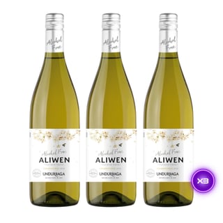 3x Vino Sin Alcohol Undurraga Aliwen Free Alcohol - Chardonnay 750ml