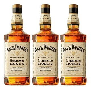 3x Whiskey Jack Daniels Honey de Tennessee 750cc