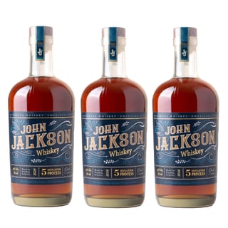 3x Whisky John Jackson - 750ml
