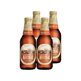 4x Cerveza Austral Patagona 508 Botellín 330cc (V. 15/08/2026)