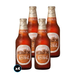 4x Cerveza Austral Patagona 508 en Botellas 330cc