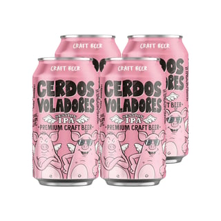 "4x Cerveza Cerdos Voladores Session IPA 4