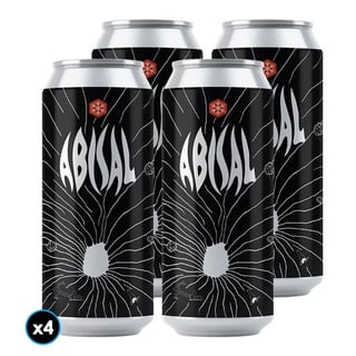 4x Cerveza Granizo Abisal (Imperial Stout) 473cc 8º alc.