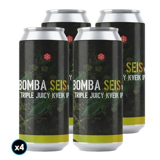 4x Cerveza Granizo Bomba Seis (Triple Juicy Kveik IPA)