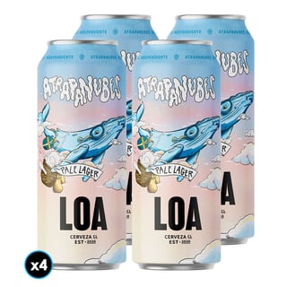 4x Cerveza Loa Atrapa Nubes Pale Lager 470cc