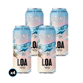 4x Cerveza Loa Entrenubes Pale Lager 470cc