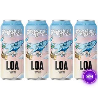 4x Cerveza Loa Entrenubes Pale Lager 4,8˚ - Lata 470cc
