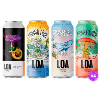 4x Cerveza Loa - Mix Lata 470cc