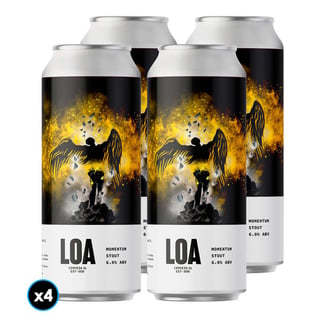 4x Cerveza Loa Momentum Stout 470cc