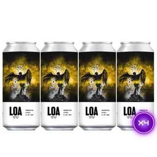 4x Cerveza Loa Momentum - Stout Lata 470cc