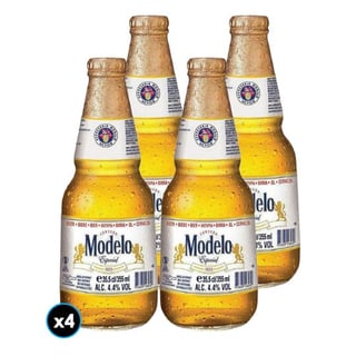 4x Cerveza Modelo Especial en Botella 355cc