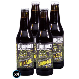 4x Cerveza Tubinger Tubinator 330cc 8º alc.
