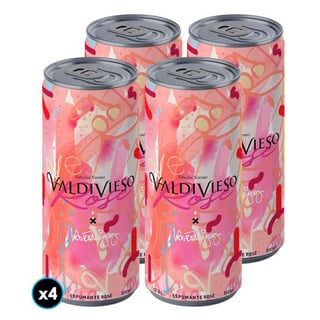 4x Espumante Valdivieso Brut Rosé en Lata 310cc