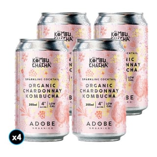 4x Kombucha Chardonnay Lata 355cc