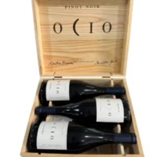 6 Vino Cono Sur Ocio Pinot Noir 750cc Caja de Madera